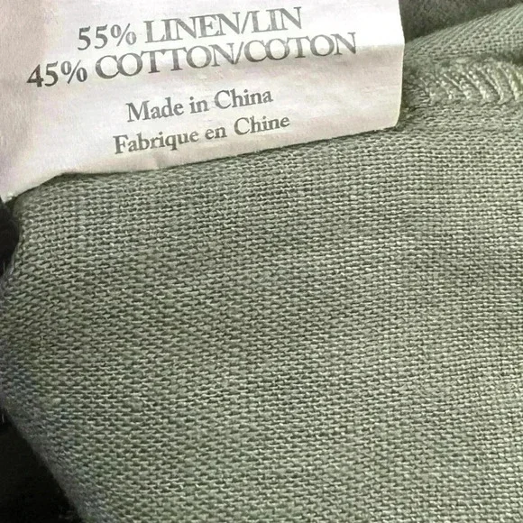 Grae Cove Linen Blend Pants Size XL Cropped Lagenlook TikTok Viral Blogger - Picture 16 of 16